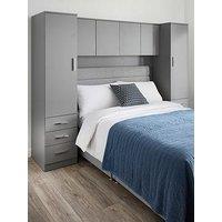 The Very Collection Panama Overbed Wardrobe - Grey