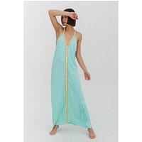 Pitusa Pima Maxi Beach Dress - Turquoise