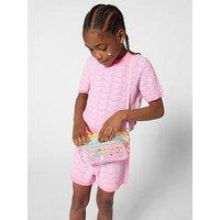 Billieblush Girls Crochet Short Sleeve Jumper - Purple