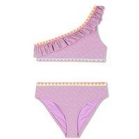 Billieblush Girls One Shoulder Bikini - Purple