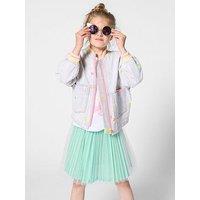 Billieblush Girls Mesh Pleated Skirt - Green