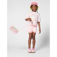 Billieblush Girls Sequin Pocket Denim Shorts - Pink