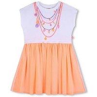 Billieblush Girls Mesh Skirt Dress - White
