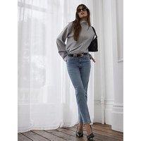 River Island High Rise Ankle Slim Fred Jeans - Blue