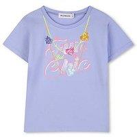 Billieblush Girls Short Sleeve T-Shirt - Blue