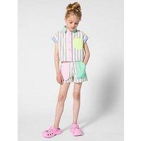 Billieblush Girls Short Sleeve Stripe Shirt - Multi