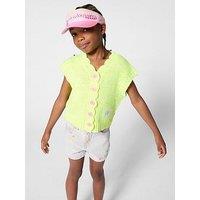 Billieblush Girls Knitted Cardigan - Yellow