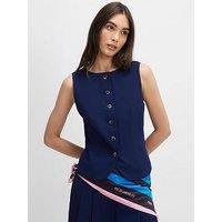 River Island Tailored Waistcoat - Blue
