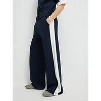 River Island Blocked Clean Trouser - Blue