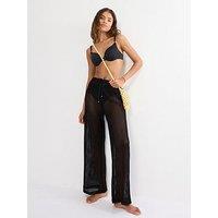 Triumph Beach Mywear Crochet Trousers - Black