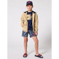 Hugo Boys Hooded Jacket - Beige