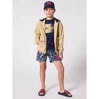Hugo Boys Logo Short Sleeve T-Shirt - Navy