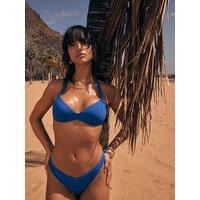 Triumph Mix & Match Summer Pu Plunge Bikini Top - Racing Blue