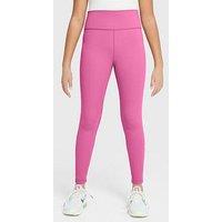 Nike Older Girls Training Dri-Fit High-Waisted Leggings - Pink