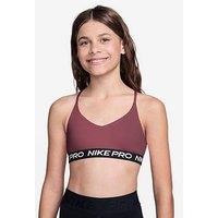 Nike Junior Girls Training Pro Indy Bra - Pink