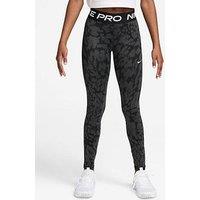 Nike Junior Girls Training Pro Printed Leggings - Black