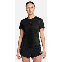 Nike Womens Running Swift Dri-Fit Aero Fit T-Shirt - Black/Green