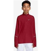 Nike Junior Boys Dri-Fit 1/2-Zip Top - Red