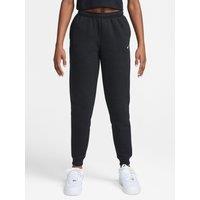 Nike Junior Girls Studio Club Fleece Joggers - Black
