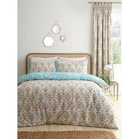 Dreams & Drapes Edena Decorative Floral Duvet Cover Set Natural