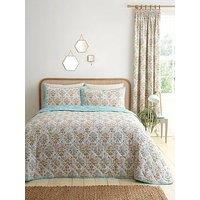 Dreams & Drapes Edena Decorative Floral Bedspread In Natural 200Cm X 230Cm