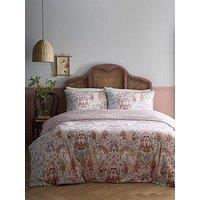 Appletree Floral Damask Duvet Cover Set In Multi