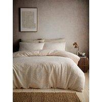 Appletree Fossil Jacquard Duvet Cover Set In Natural