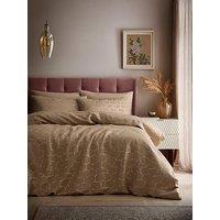 Soiree Ginko Jacquard Duvet Cover Set In Natural Super-King
