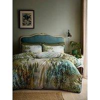 Soiree Hidden Garden Duvet Cover Set In Green Super-King