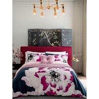 Ted Baker Inky Bloom Cover Set 100% Cotton Navy
