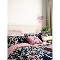 Ted Baker Wisteria Cover Set 100% Cotton Navy Blue