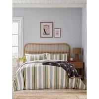 Helena Springfield Huntington Stripe Cover Set 100% Cotton Amber