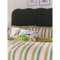 Land & Shore Raven Stripe 100% Cotton Standard Pillow Case Pair Multi