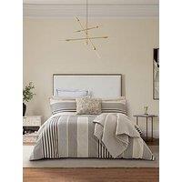 Bedeck Of Belfast Alba Cover Set 100% Cotton Charcoal & Tan