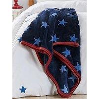 Helena Springfield Star Fleece Throw Blue/Red