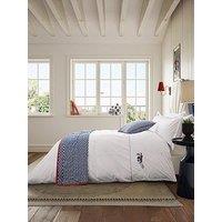 Land & Shore Fia Cover Set 100% Cotton Blue / Red