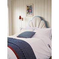 Land & Shore Fia 100% Cotton Standard Pillow Case Pairs Blue / Red