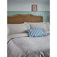 Helena Springfield Floral Trail Jacquard Duvet Cover Set Soft Linen