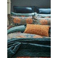 Morris & Co Honeysuckle & Tulip Cover Set 100% Cotton Mulberry & Teal