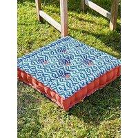 Land & Shore Sperrin Outdoor Cushions 45X45Cm Blue / Red