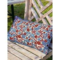 Land & Shore Yarrow Outdoor Cushions 50X30Cm Blue / Red
