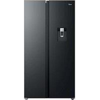 Hoover Honsq2T918Ewbk American Fridge Freezer With Non-Plumbed Water Dispenser - Black