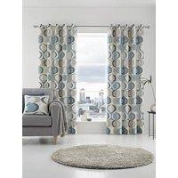 Fusion Sander Eyelet Curtains In Duck Egg