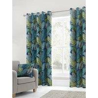 Fusion Tropical Eyelet Curtains In Multi