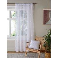 Appletree Zara Voile Panel In White