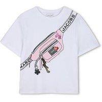 Marc Jacobs Girls Charm Bag Short Sleeve T-Shirt - White