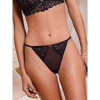 Lipsy Embellished Thong - Black