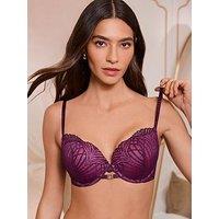 Lipsy Lipsy Geo Lace Boost - Purple/Pink