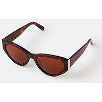Accessorize Tort Cat Eye Sunglasses - Brown