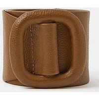 Accessorize Wide Leather Belt - Brown